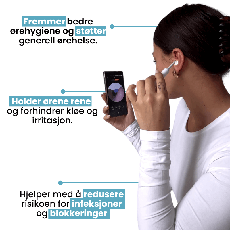 EarScope Pro™ - Smart ørerens med høyoppløselig kamera